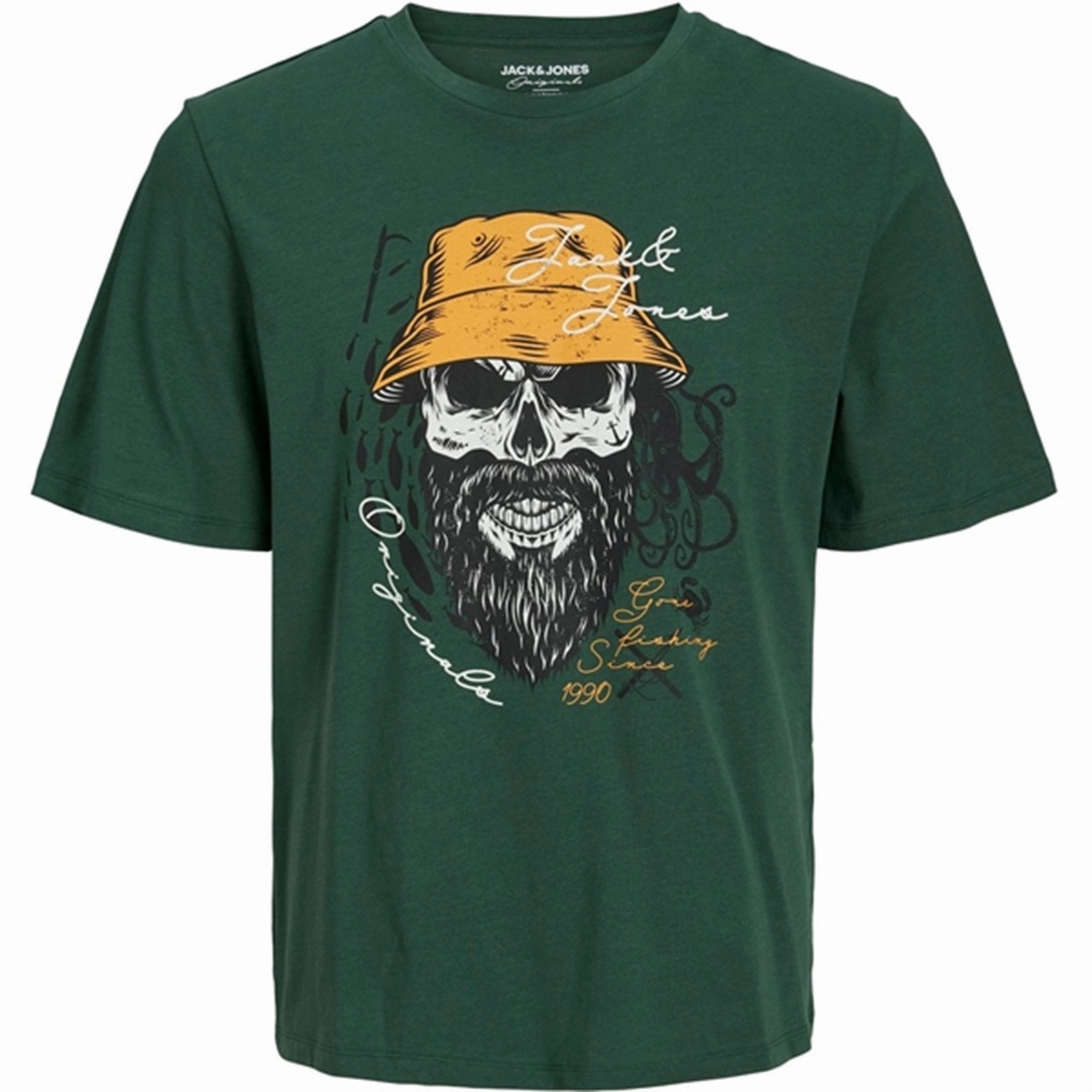 Jack & Jones Junior Trekking Green Roxbury T-Shirt Cool and casual Urban Look