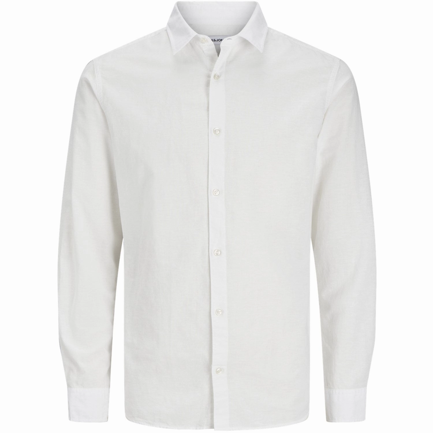 Corporate Event Street Fashion Jack & Jones Junior White Breeze Linen Blend Shirt