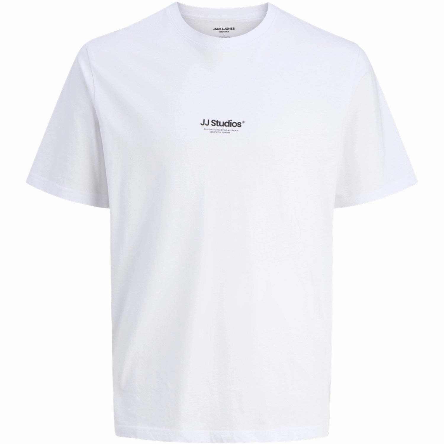 Jack & Jones Junior White Jjesoho Tee Ss Crew Neck Noos Jnr Stylish Wearable Skin Friendly Blends