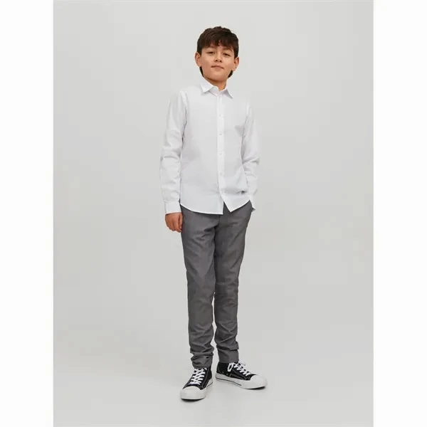 Jack & Jones Junior White Joe Shirt Noos Neutral Shade Non Iron Fabric