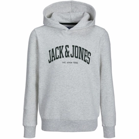 Dromedary like Breathable mesh lining Jack & Jones Junior White Melange Josh Sweat Hoodie