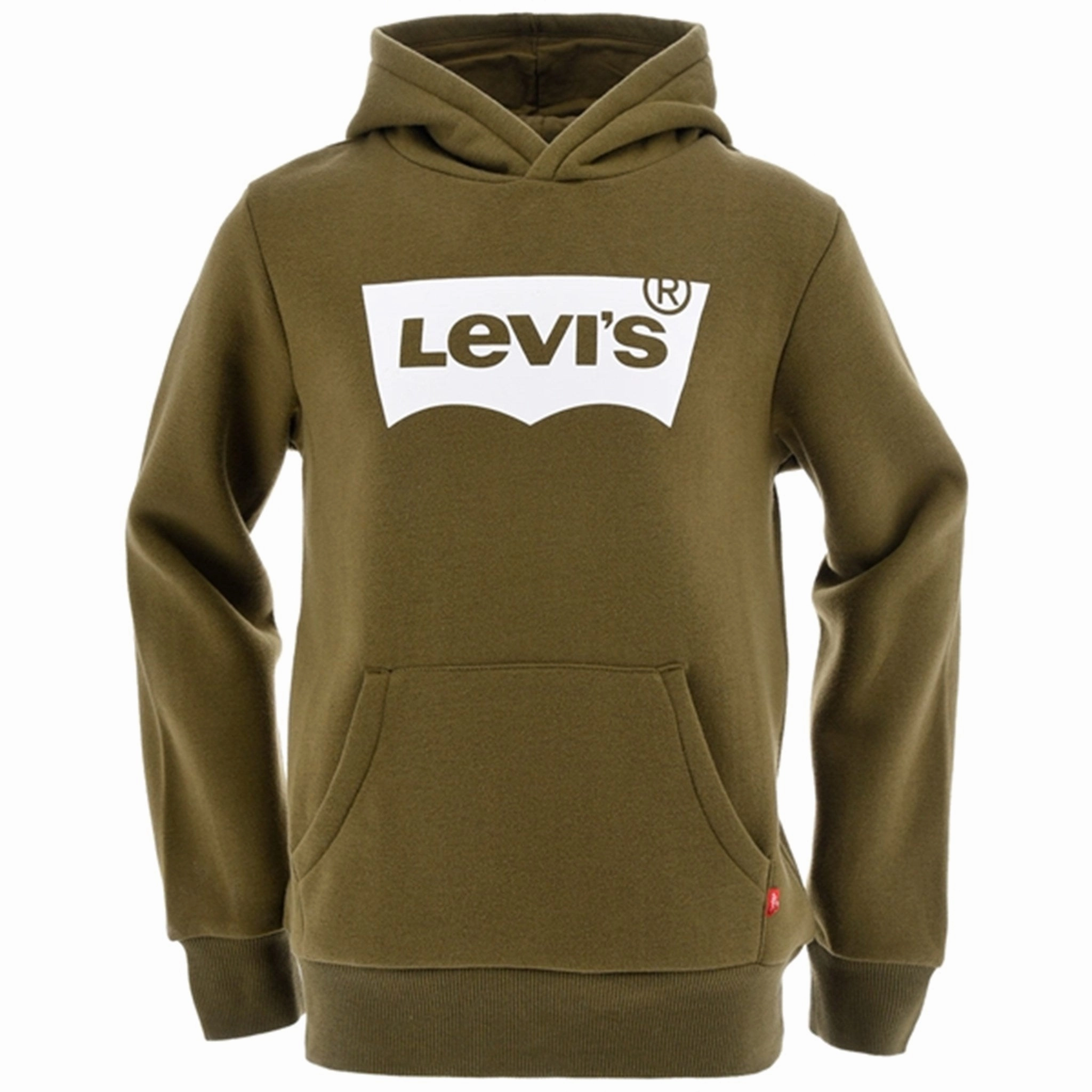 Levi's Sweat Hoodie Batwing Dark Olive Warm Street Non Restrictive Cuffs