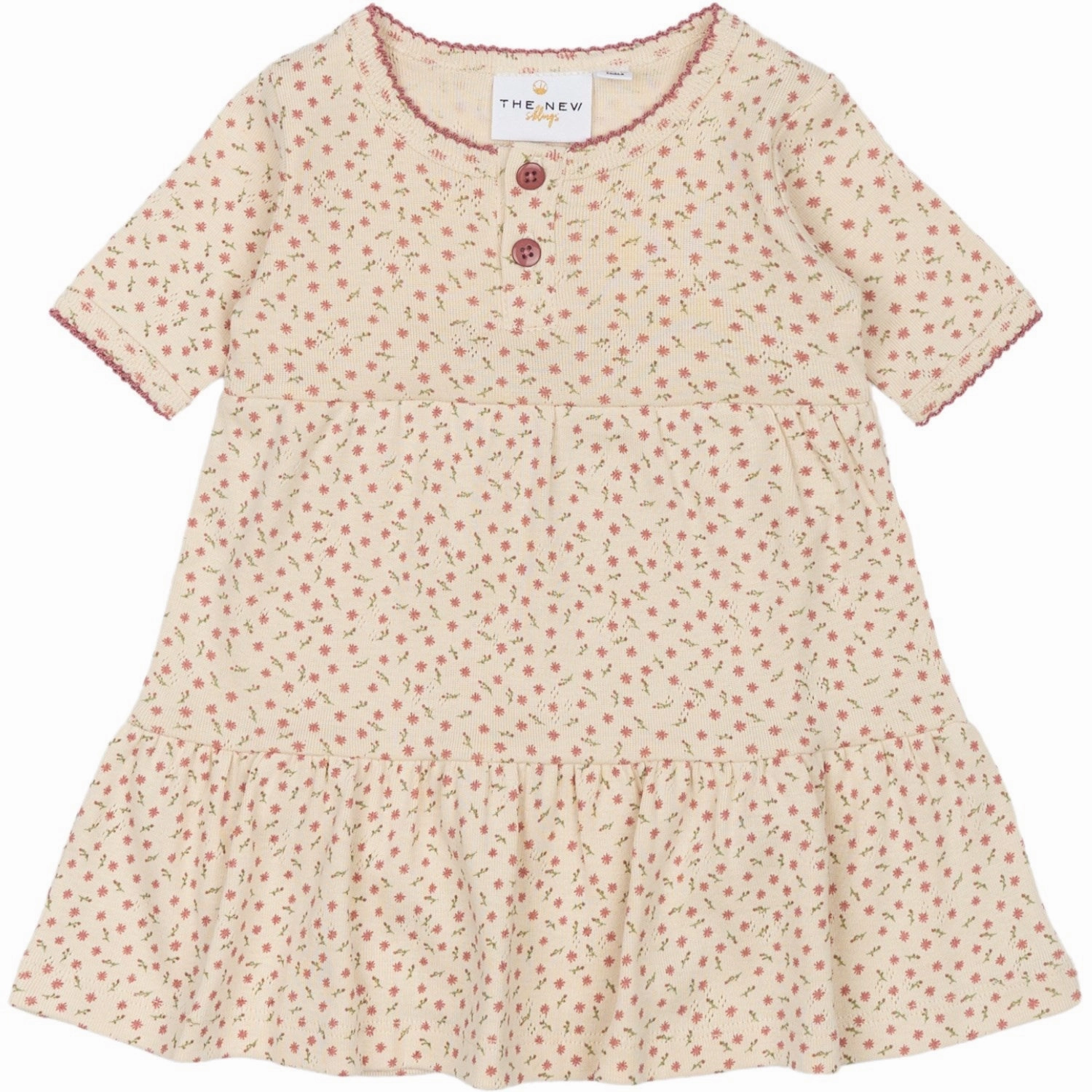 THE NEW Siblings White Swan AOP Odette Pointelle Bodydress Shade Soft