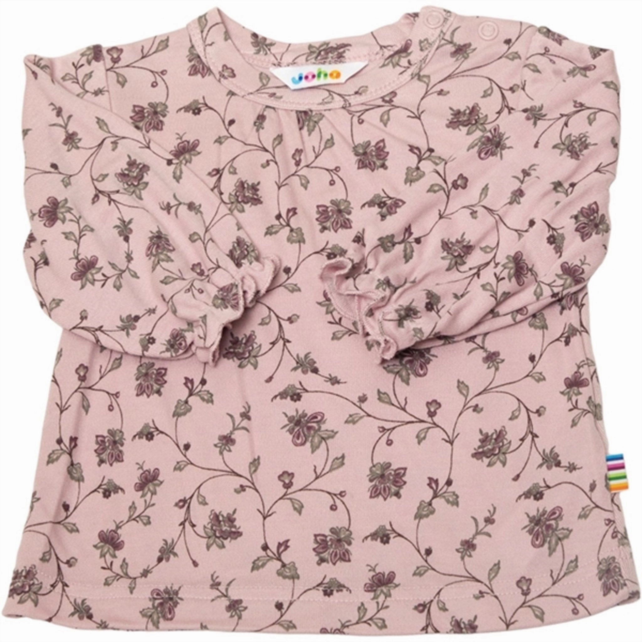 Adjustable Cuffs Stylish Detail Joha Bamboo Pink Blouse