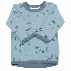 Joha Blue Blouse Oversized Fit