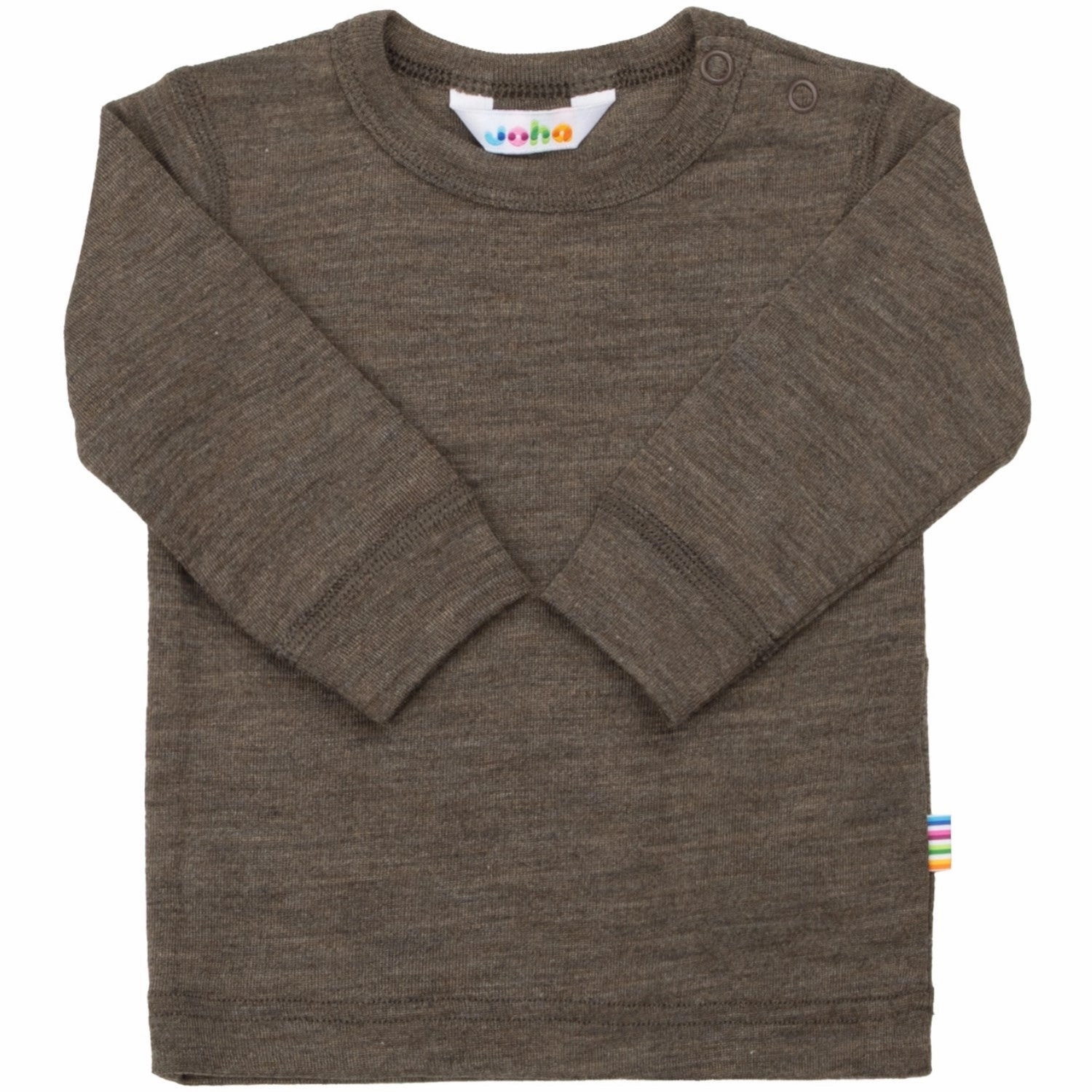 Joha Brown Melange Blouse M/Lange Sleeves Wrinkle-Free