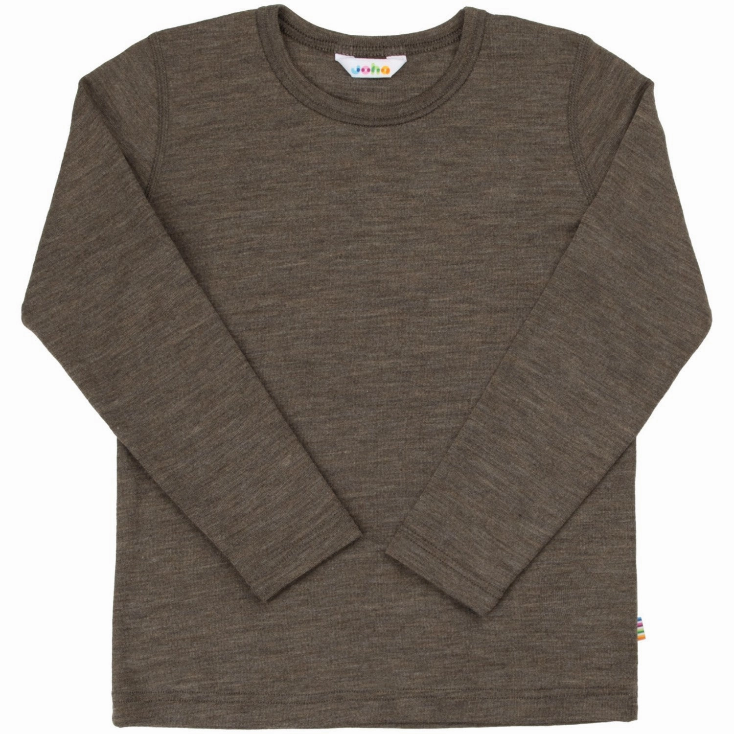 Non Chafe Seams Comfort Wear Joha Brown Melange Blouse M/Lange Sleeves