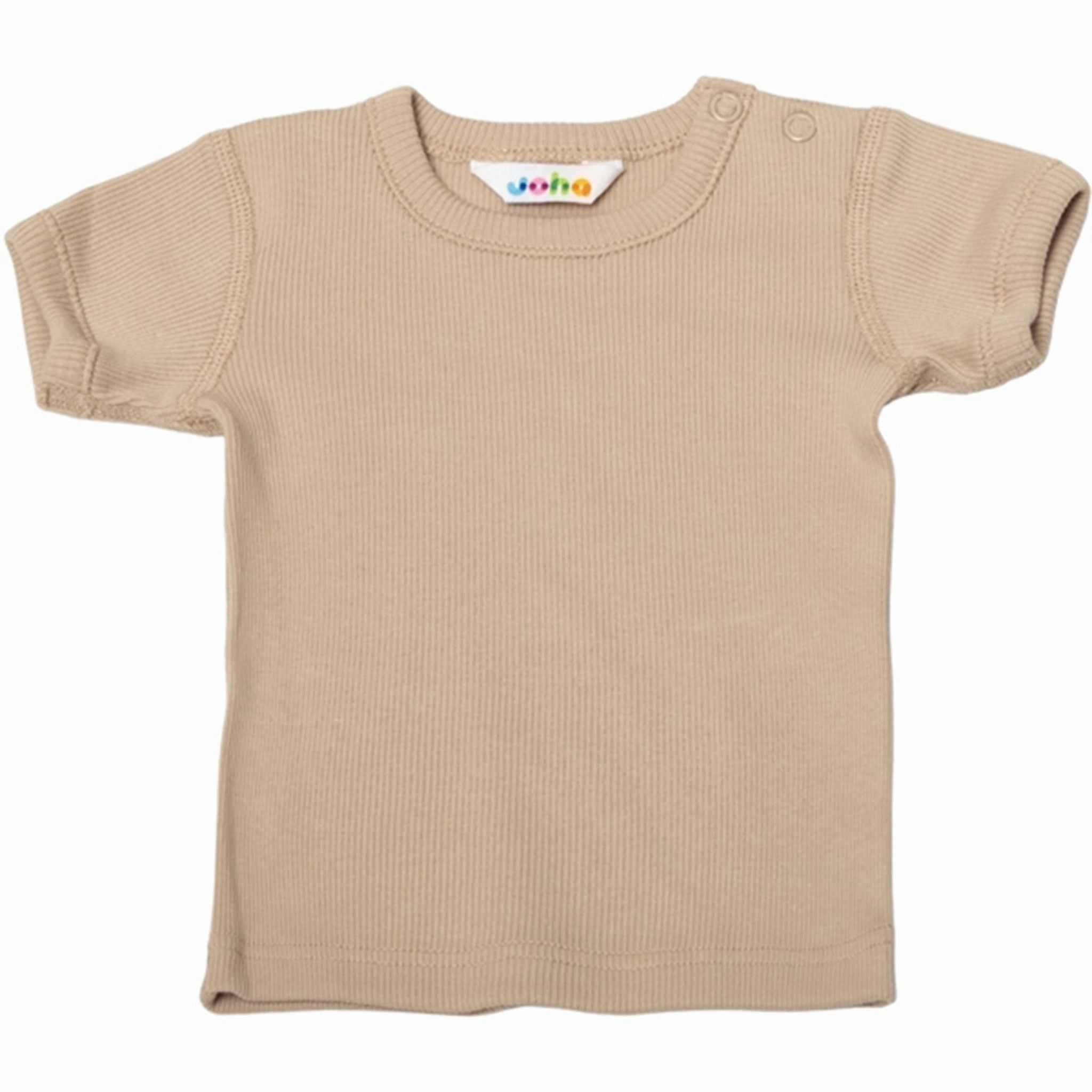 Joha Cotton Beige T-Shirt High-Quality Cotton Daily Casual