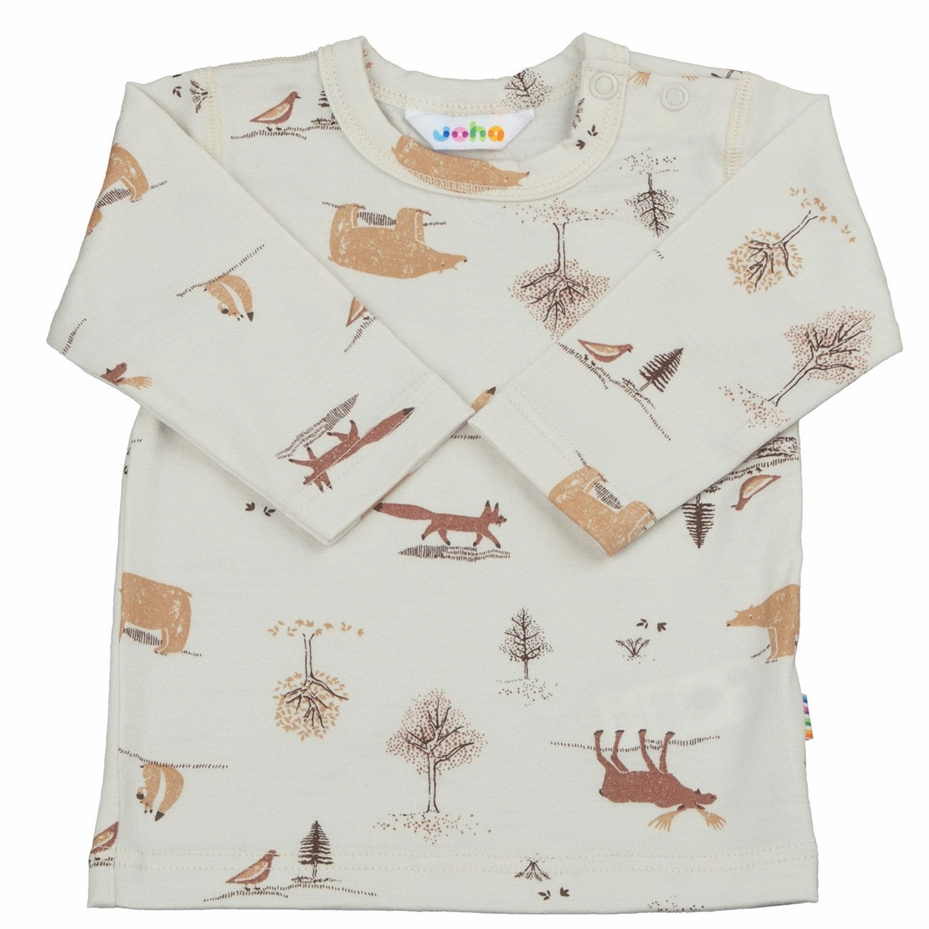 Joha Light Beige Blouse Zip Front Easy Care Material