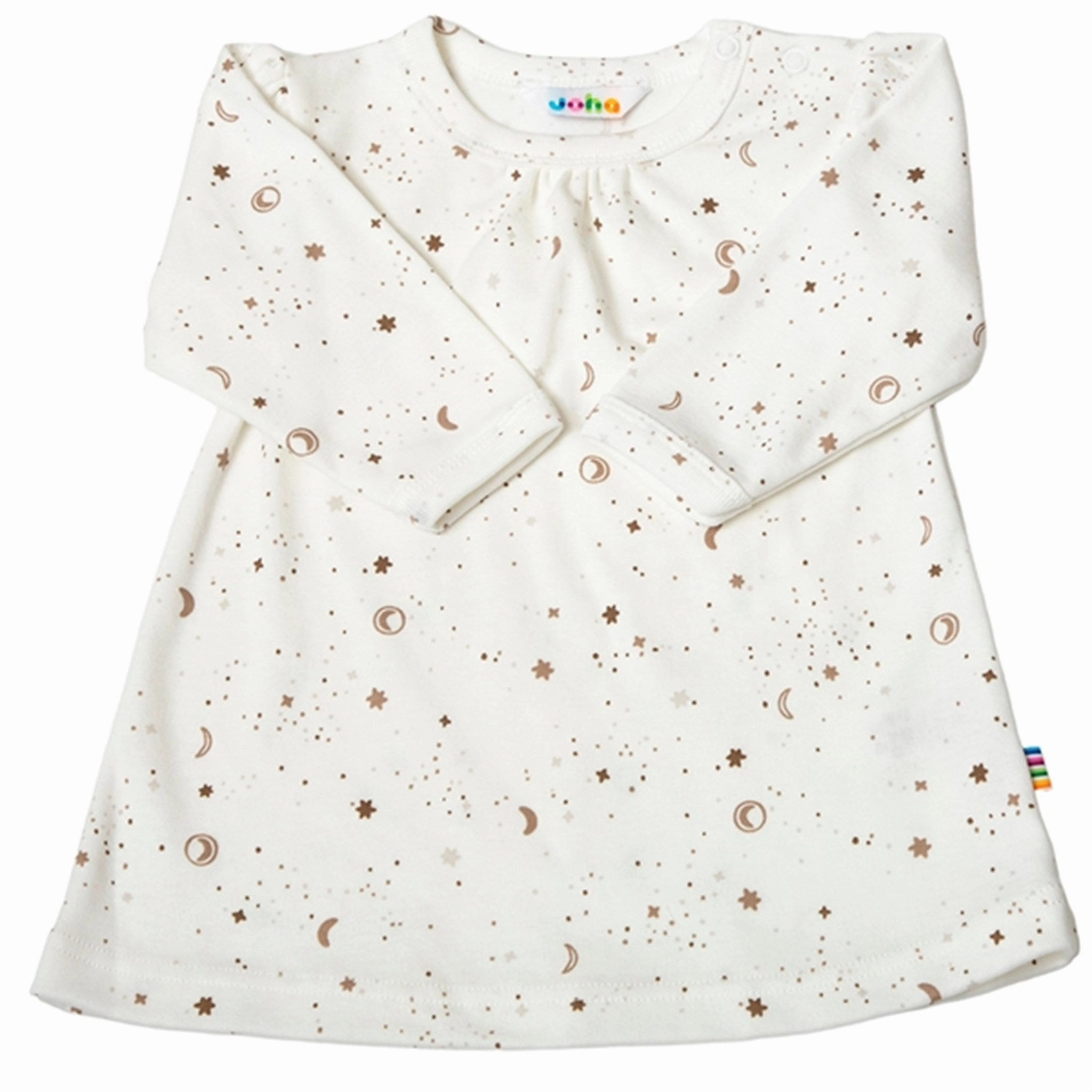 Joha White AOP Dress Versatile Cut AntiFrayEdging