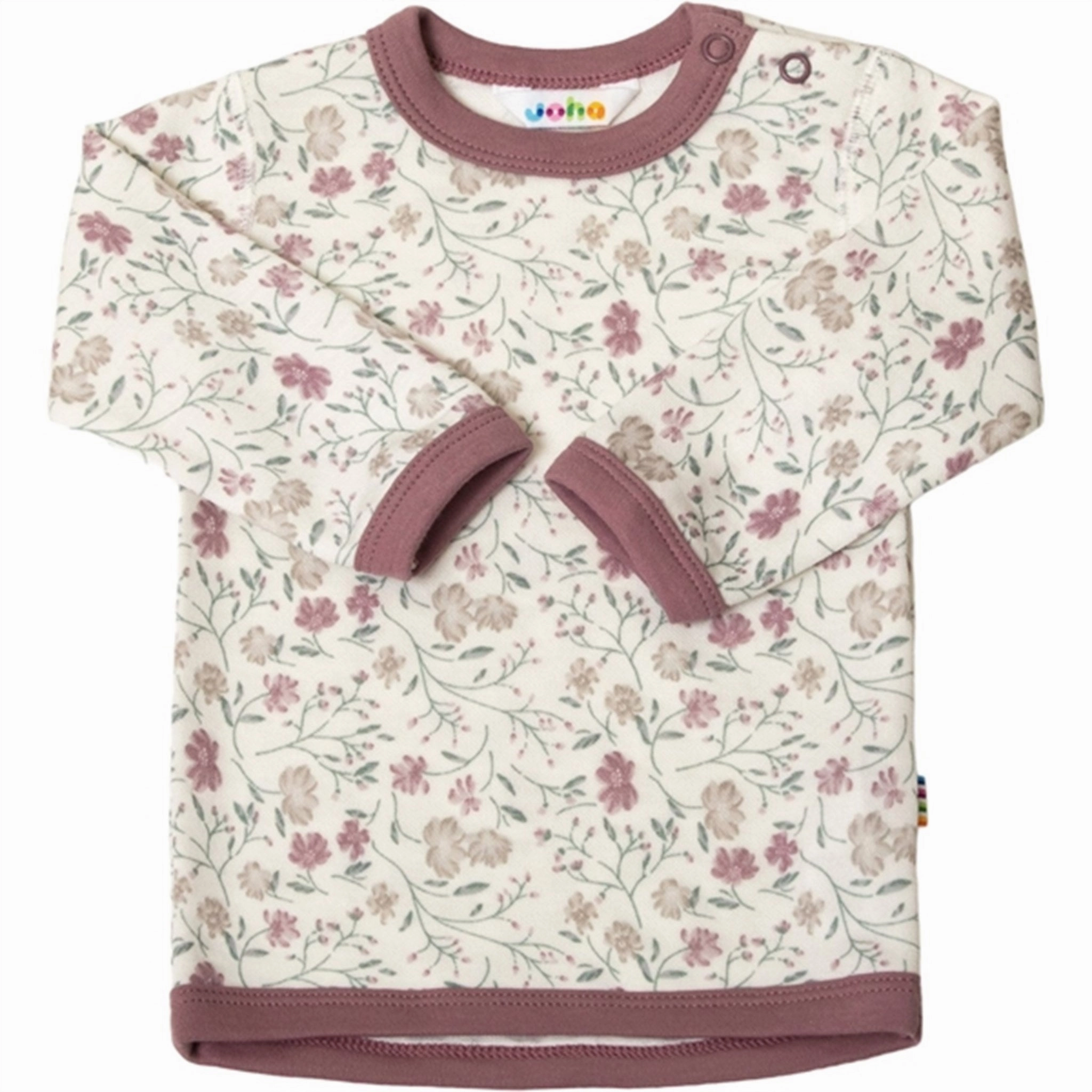 Joha Wool/Bamboo Off White Blouse Chic Design Round Collar