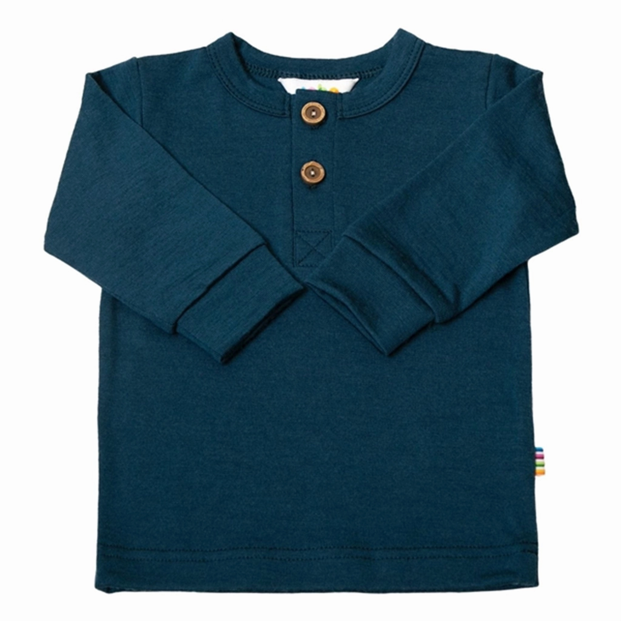 Joha Wool Dark Blue Blouse High Street Fashion Retro Vibe