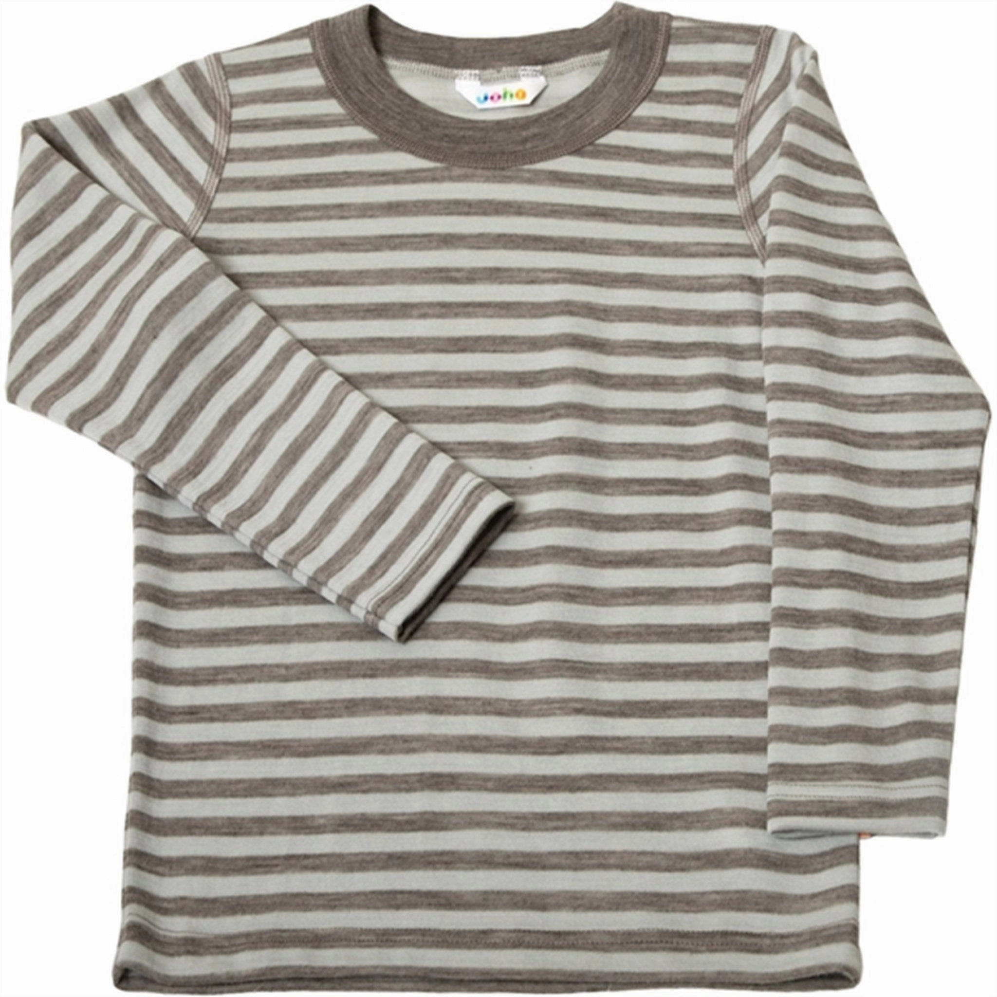 Joha Wool Mint Strip Blouse Bold Hue Gym Wear