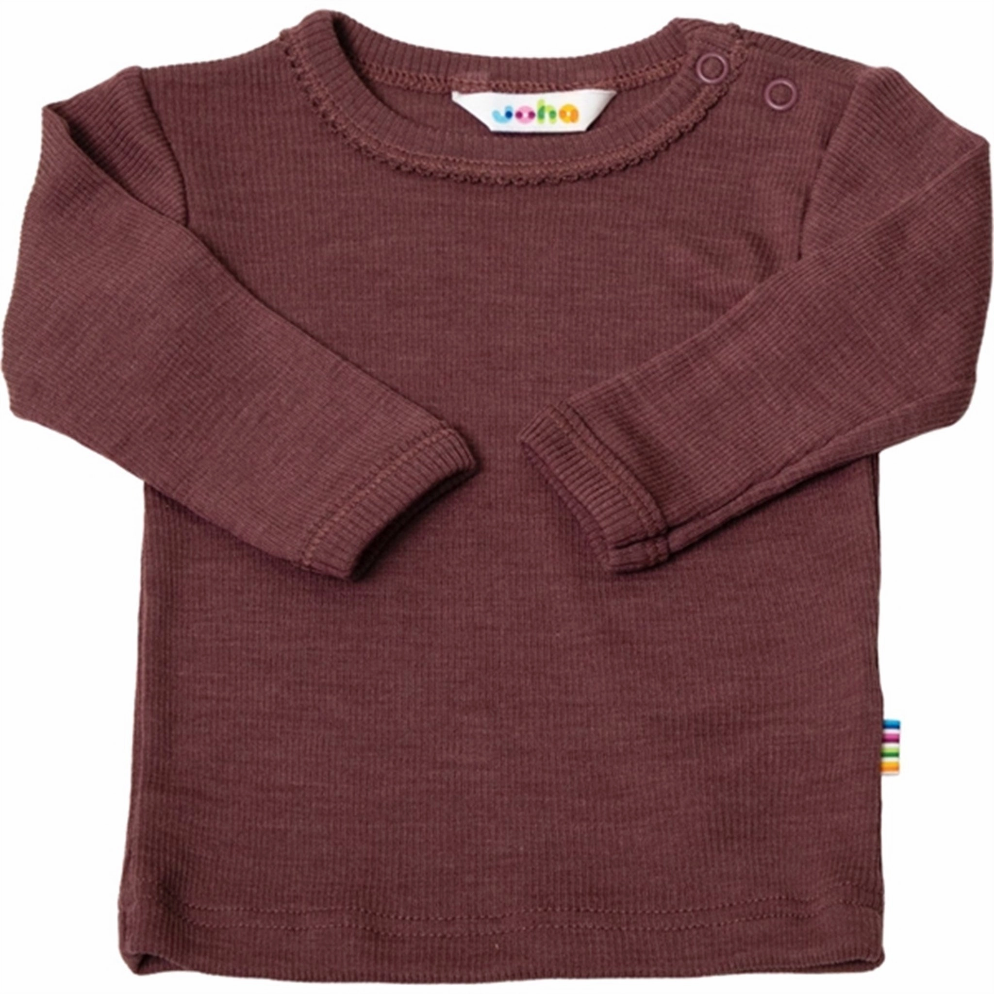 Joha Wool/Silk Bordeaux Blouse High-End Fabric