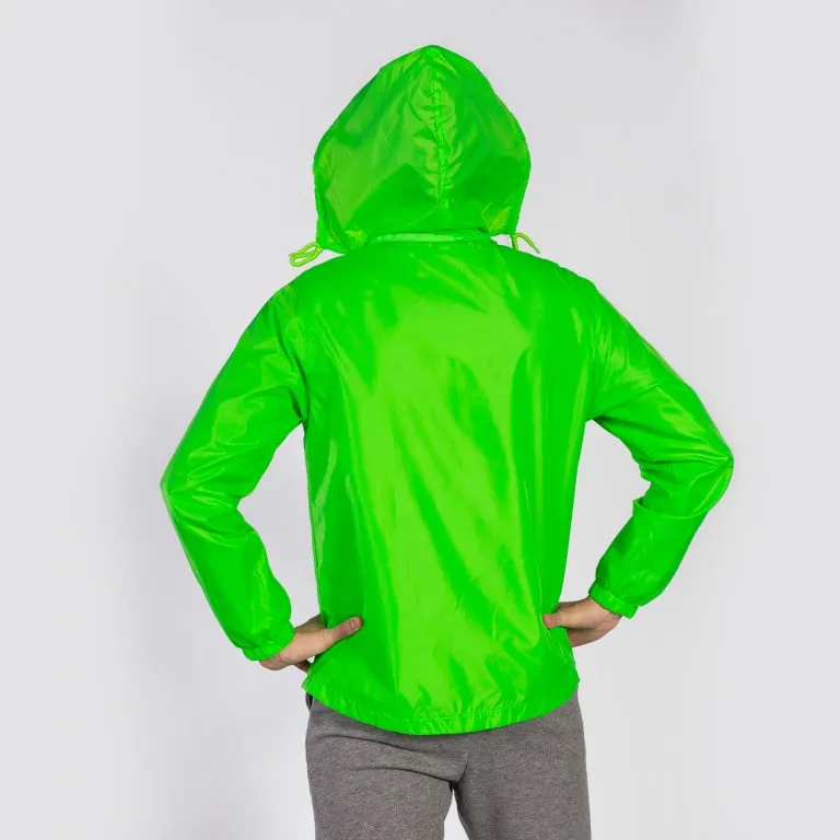 Windbreaker Tech Joma giacca antipioggia Rain Jacket Iris 100087.020 verde fluorescente