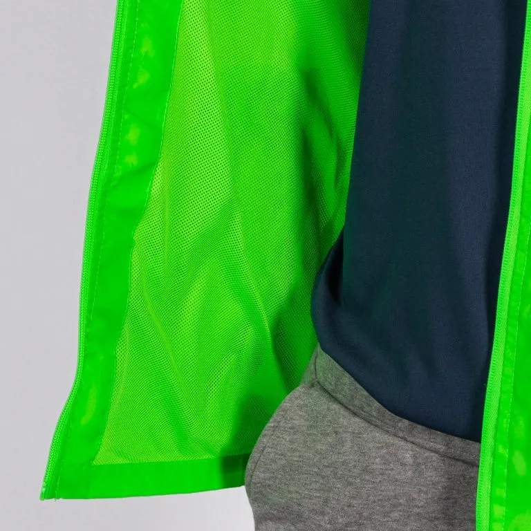 Heat Control Joma giacca antipioggia Rain Jacket Iris 100087.020 verde fluorescente