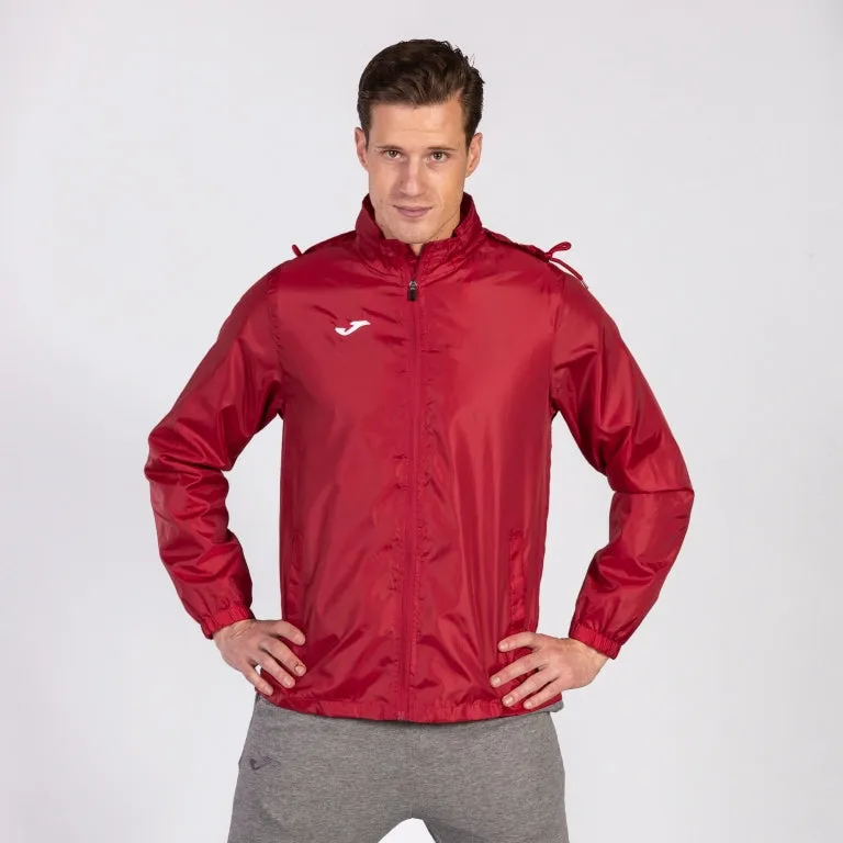 Joma giacca antipioggia Rain Jacket Iris 100087.600 rosso scuro Express Weatherproof Zipper