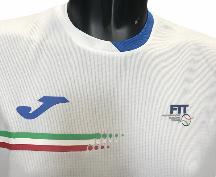 FunctionalPockets Joma T-shirt Federazione Tennis Italy FIT101809207 bianco