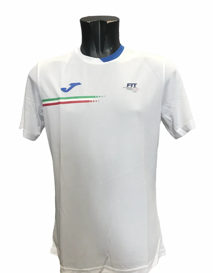 SkinFriendlyFibers Joma T-shirt Federazione Tennis Italy FIT101809207 bianco