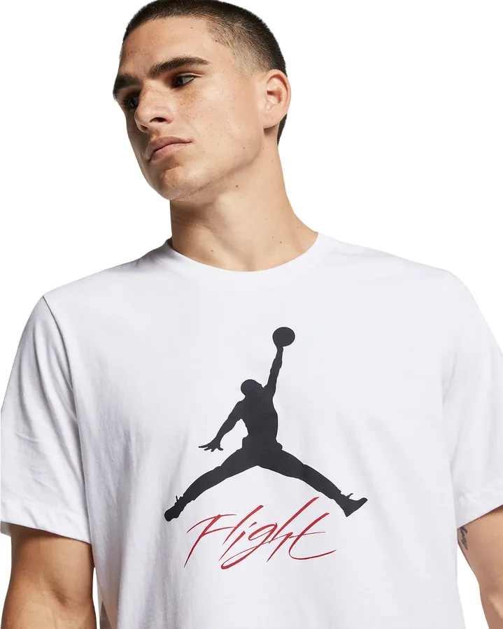 Jordan maglietta manica corta da uomo Jumpman Flight AO0664-100 bianco Vintage Look