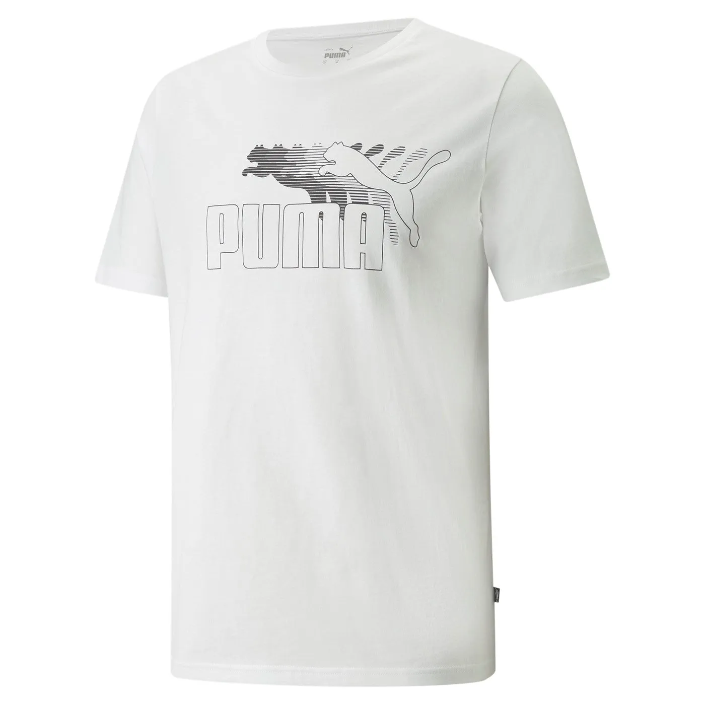 Puma No. 1 Logo Graphic Tee 848562-02 white sports activity Anti Static Finish