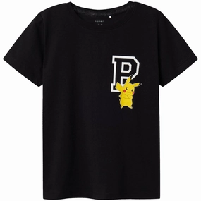 Name It Black Dex Pokemon Regular T-Shirt Noos Stylish Layering