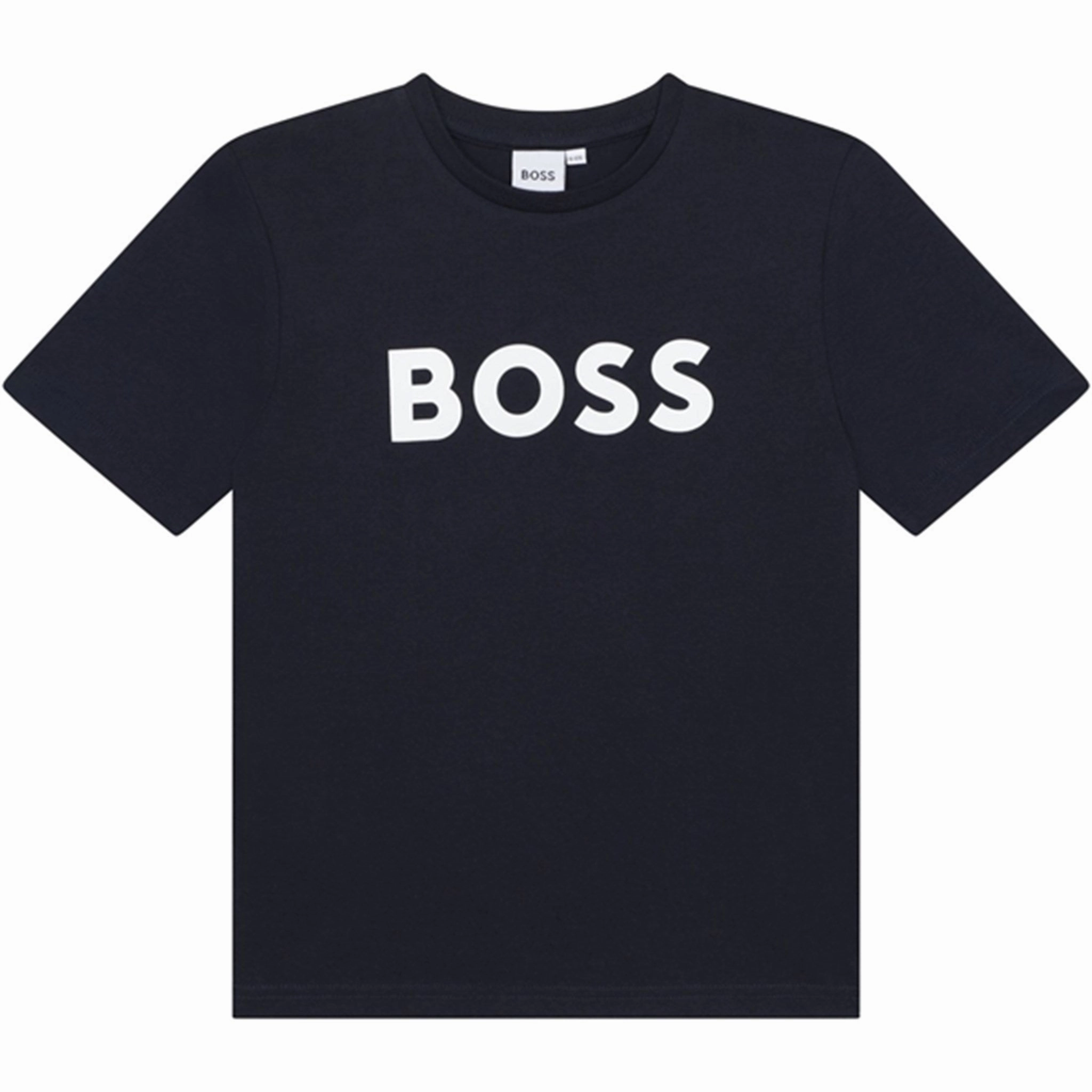 Ribbed collar Hugo Boss T-shirt Navy