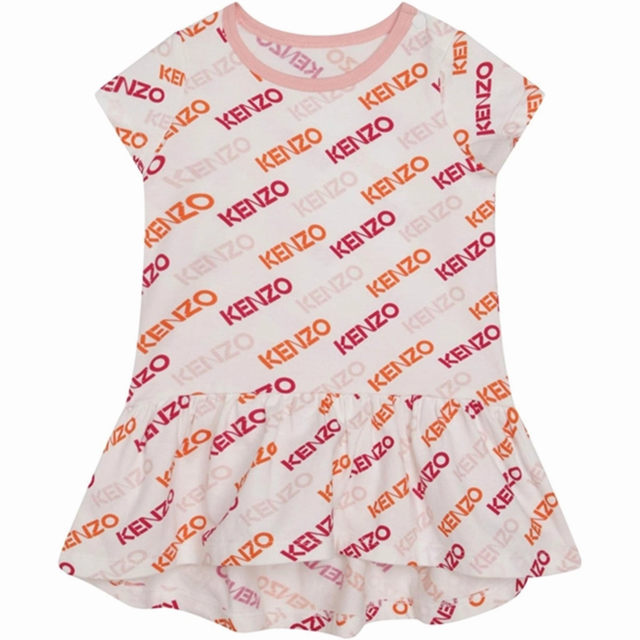 Kenzo Baby Dress White Dreamy Drape