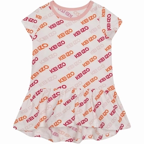 Kenzo Baby Dress White Breathable Layering Breathable Feel