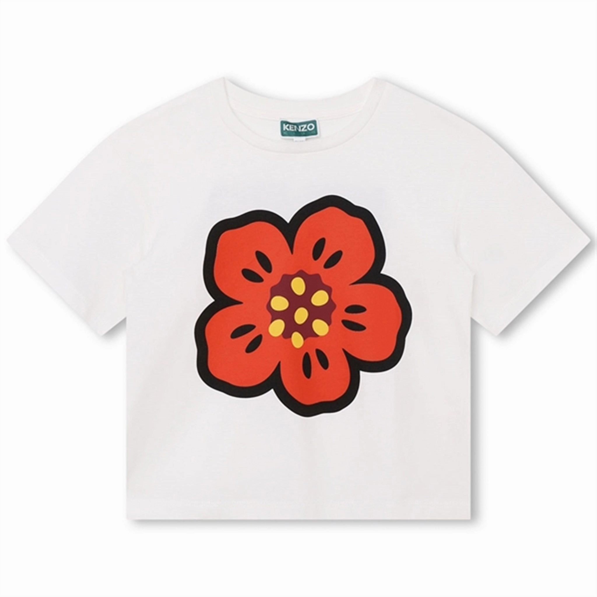 Kenzo Ivory T-shirt Geometric Print