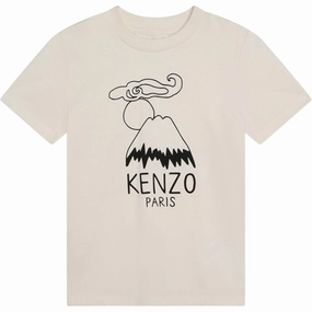 Indoor Comfort Stretchable Weave Kenzo T-shirt Cream