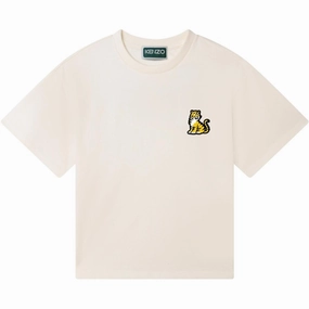 Trendy Piece Short sleeved breeziness Kenzo T-shirt Cream