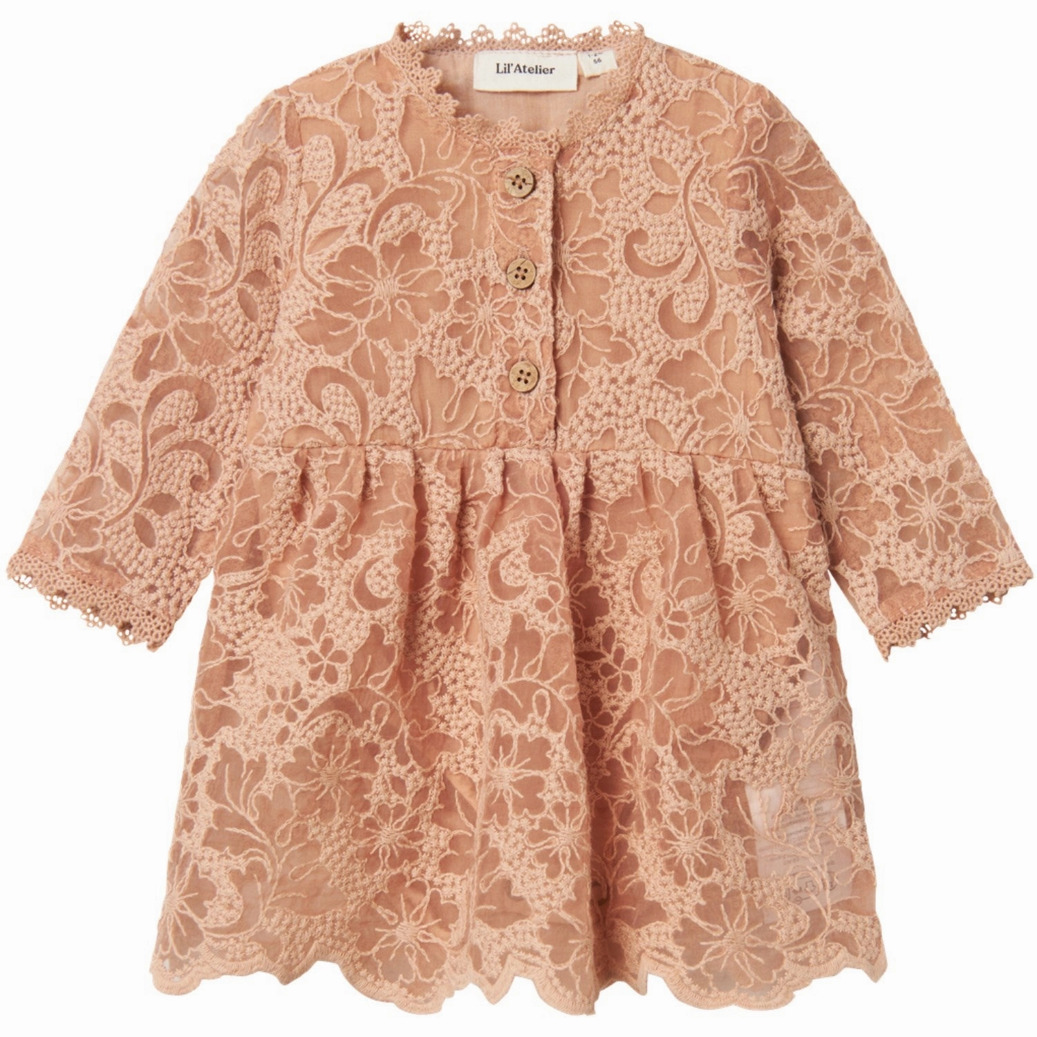 Lil'Atelier Rugby Tan Roseli Loose Body Dress Daily Essential Classic Form