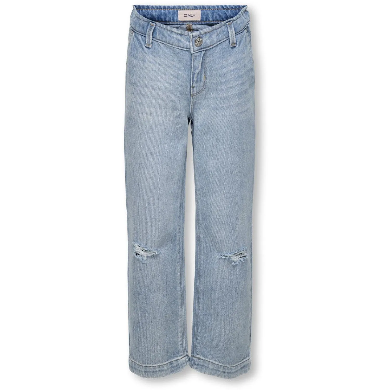 Minimalist Adult Fashion kids ONLY Light Blue Denim Comet Straight Denim Jeans