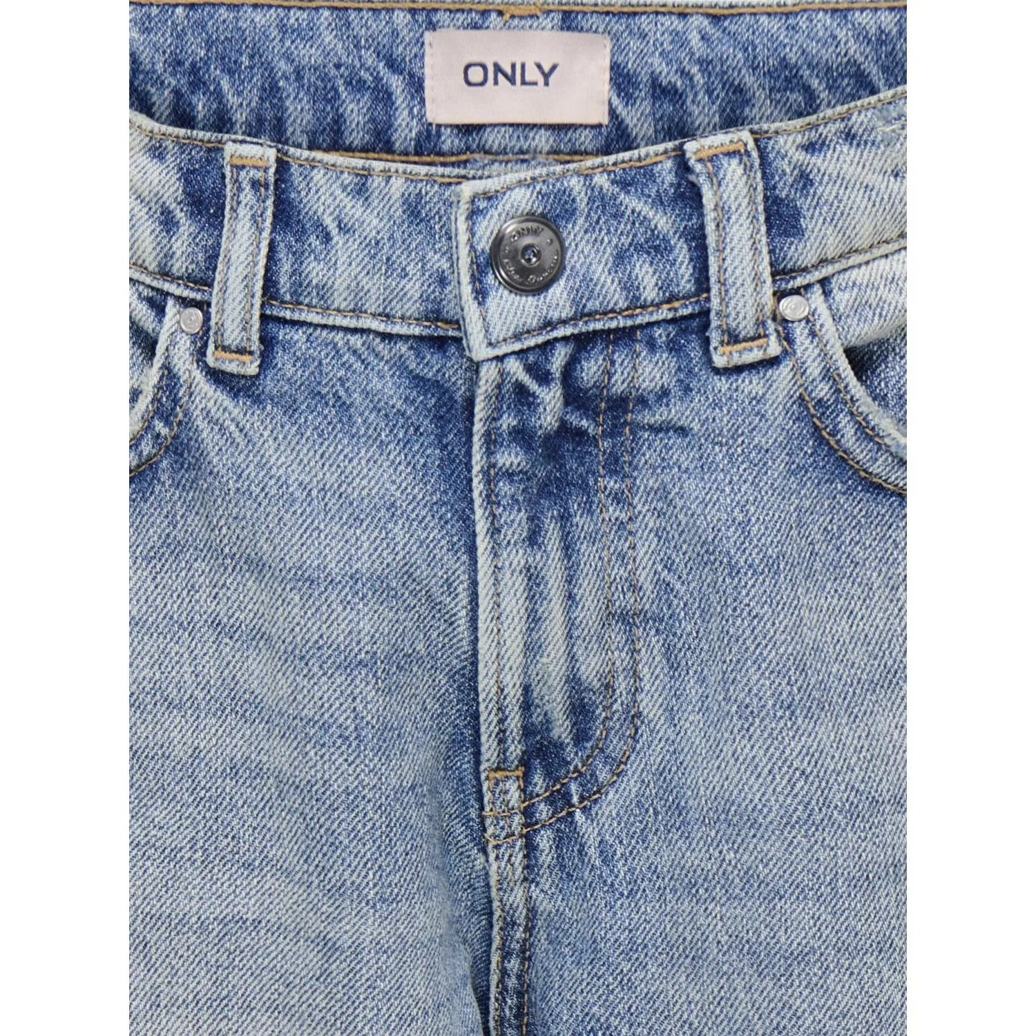kids ONLY Medium Blue Denim Kogauthentic Hw Straight Dnm Tai Flexible Waistband