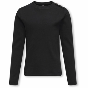 kids ONLY Black Checkie Life Blouse tall size