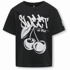 kids ONLY Black Cilla Boxy T-Shirt Chilly Comfort Wear