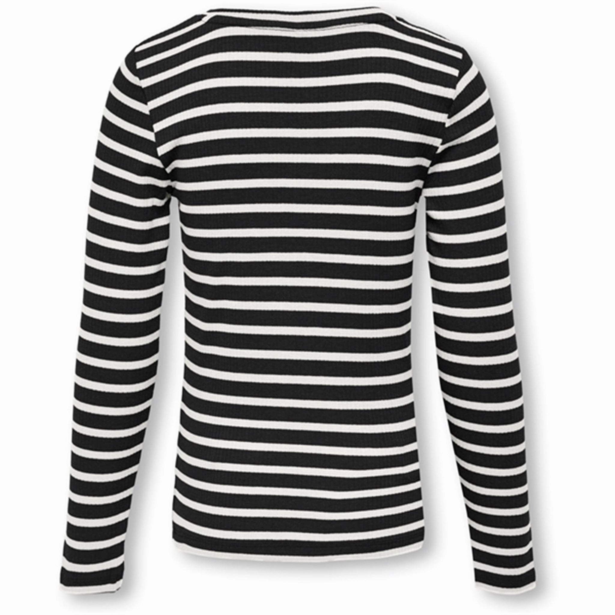 Quick Release Cuffs Kids ONLY Black/Cloud Dancer Luna O-Neck Blouse