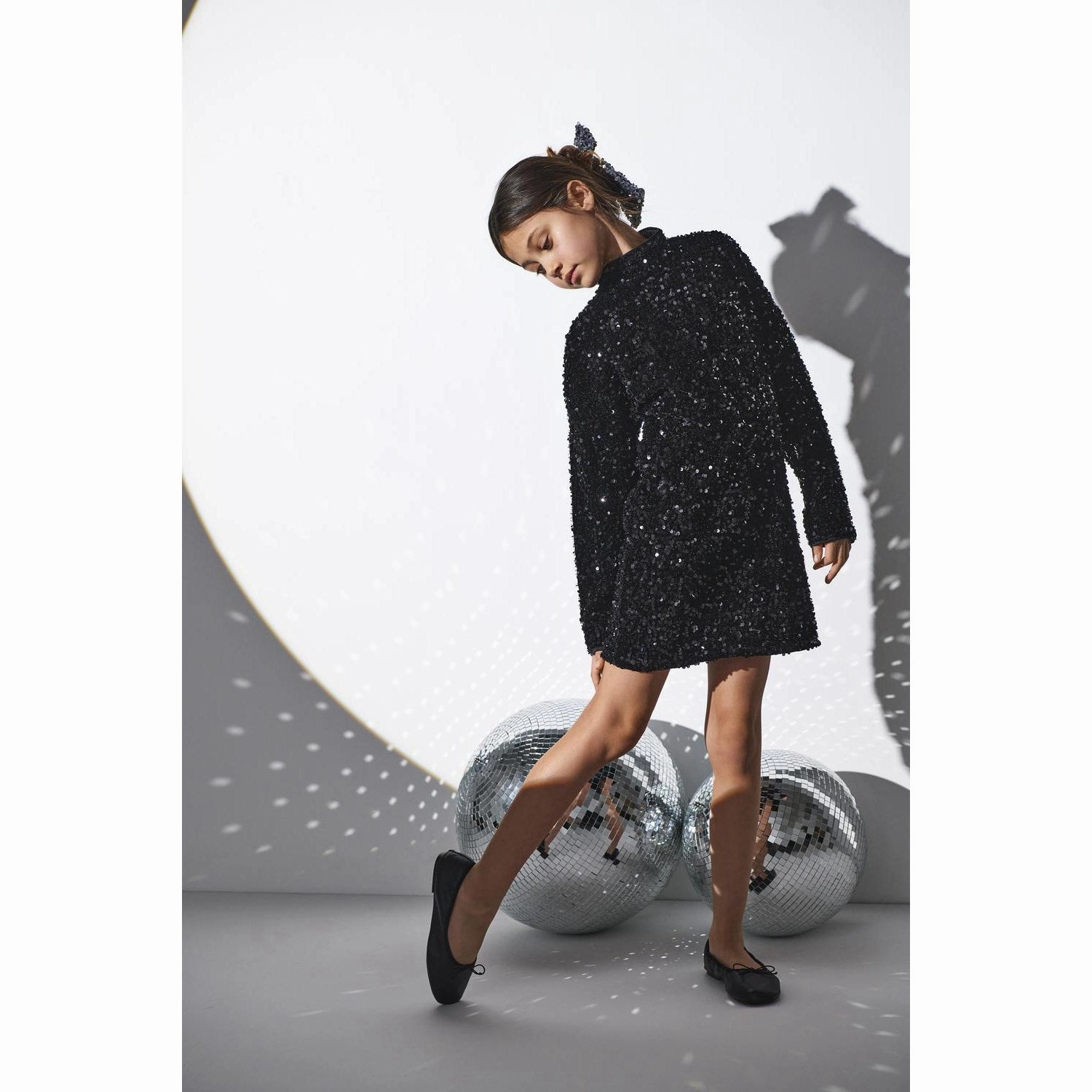 Bold Cut summer breeze kids ONLY Black Confidencels Sequins Dress