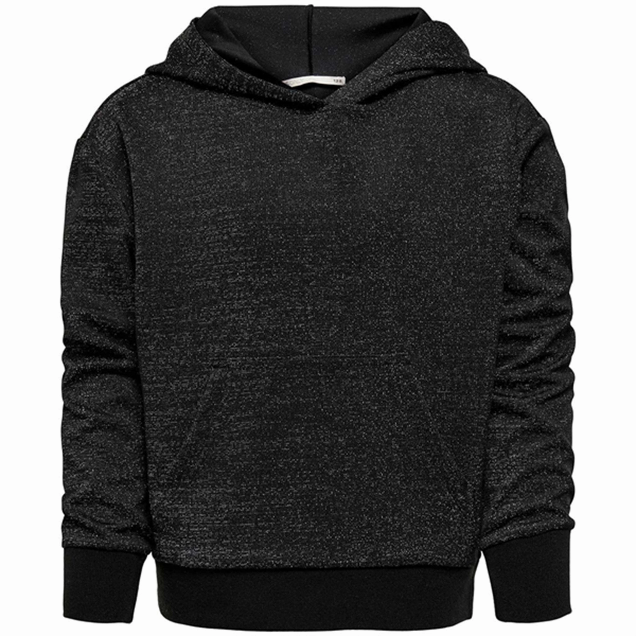 Kids ONLY Black Glitter Mady Hoodie Hare like
