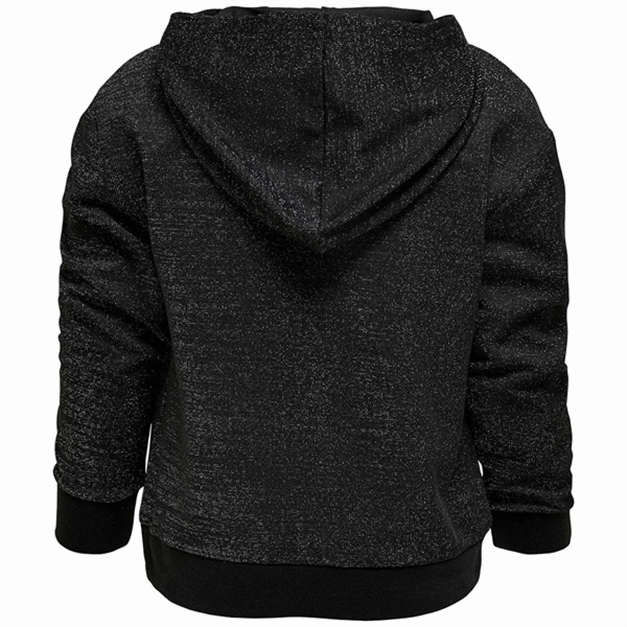 uniqueness Odor Resistant Treatment Kids ONLY Black Glitter Mady Hoodie