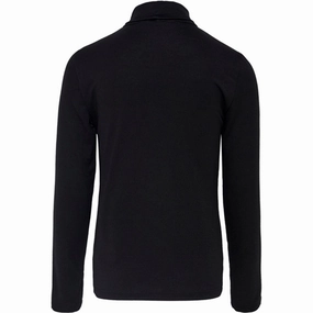 Roomy Cut Embellished Neckline kids only Black Lela Rollneck Blouse