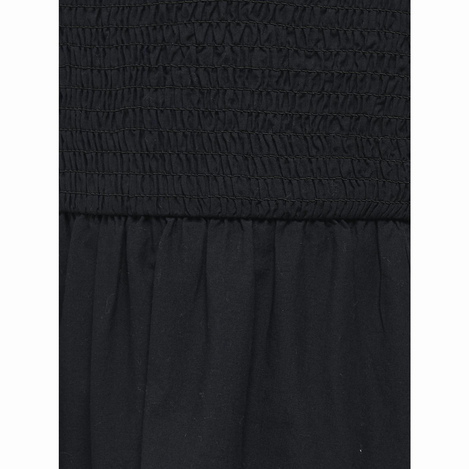 kids ONLY Black Lou Life Emb Smock Dress Sleek Feel Bold Cut