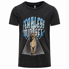 Kids ONLY Black Lucy Fit Untamed T-Shirt Chilly Wear