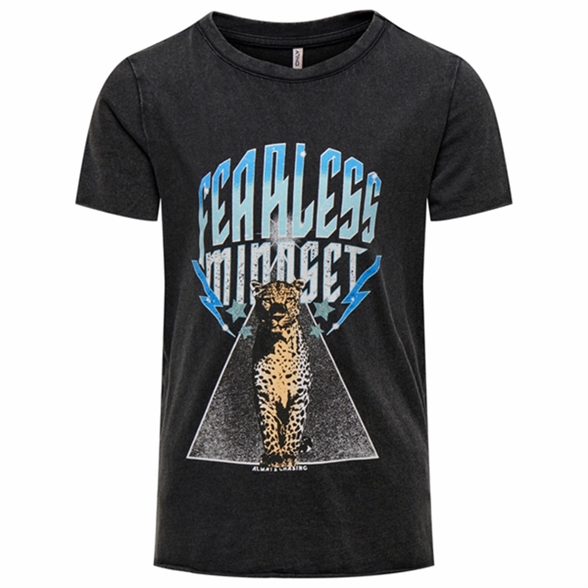 Everyday Chic Office Attire Kids ONLY Black Lucy Fit Untamed T-Shirt