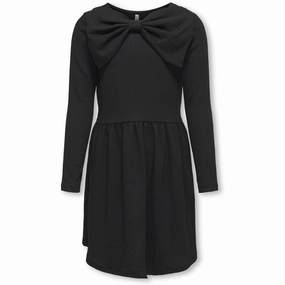 Smooth Finish Flattering Layer kids ONLY Black Mia Bow Dress