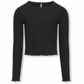 kids ONLY Black Nella O-Neck Blouse Noos Trendy designs