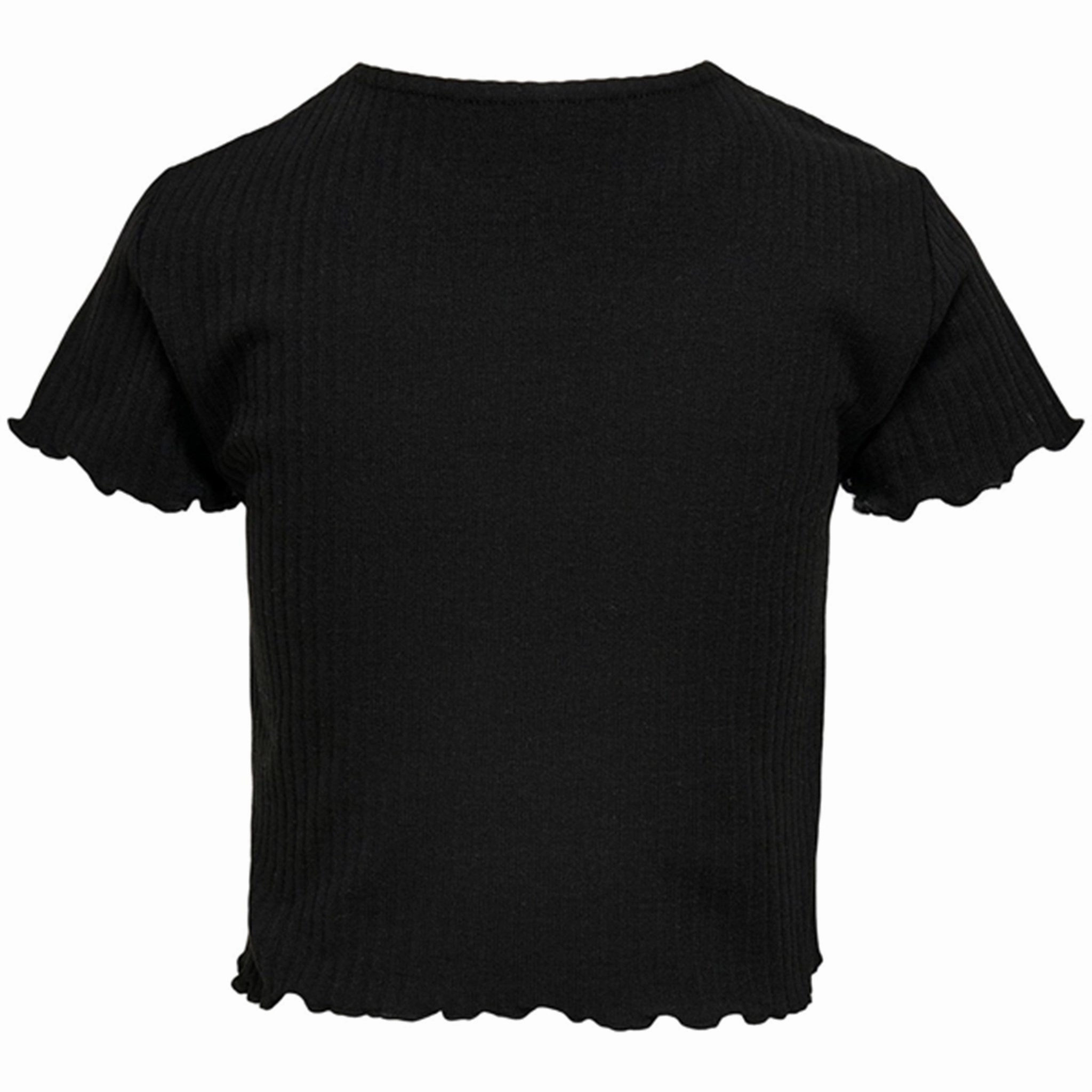 Kids ONLY Black Nella T-shirt Noos Temperature Regulating Fabric