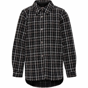 Kids ONLY Black New Livia Loose Shirt Festival Fashion