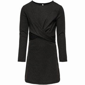 Skin Glow Comfy and Relaxed Kids ONLY Black New Queen Glitter Dress